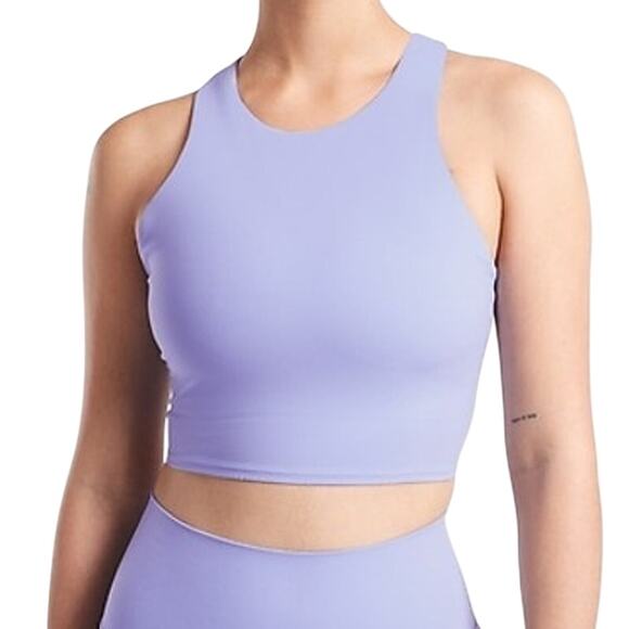 Athleta Conscious Crop Top Light Purple Women's Plus Size 1X Excellent Condition - Picture 1 of 7
